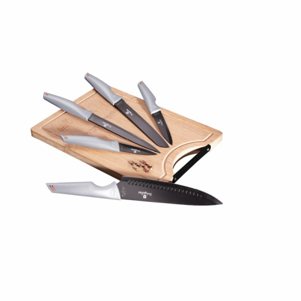 BERLINGERHAUS Sada nožů + prkénko 6 ks Moonlight Edition