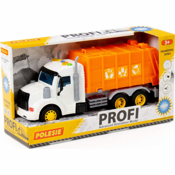 Polesie Polesie 86 501 Profi &#39;komunální vůz s náhonem, oranžová, světlo, zvuk v krabici