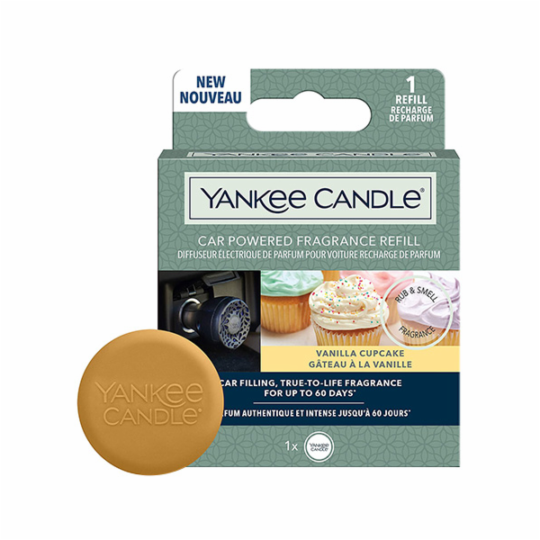 Náplň vůně do auta Yankee Candle, Vanilkový košíček, 1 ks