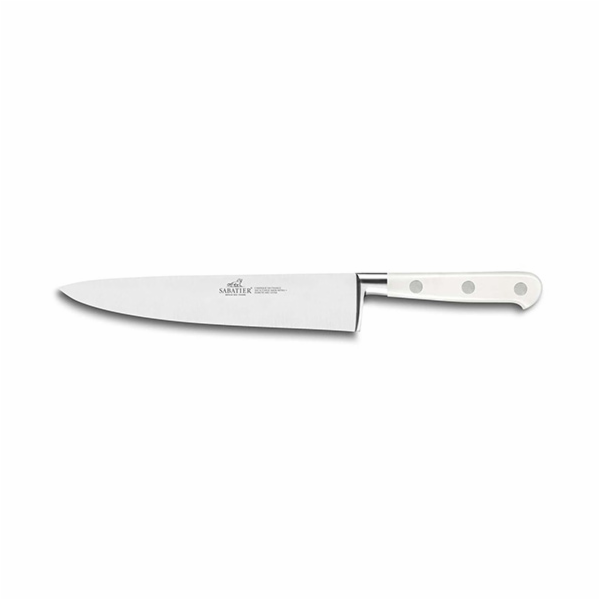 Kuchyňský nůž Lion Sabatier, 800483 Idéal Toque, Chef nůž, čepel 20 cm z nerezové oceli, POM rukojeť, plně kovaný, nerez nýty