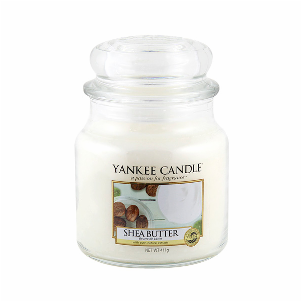 Svíčka ve skleněné dóze Yankee Candle, Bambucké máslo, 410 g