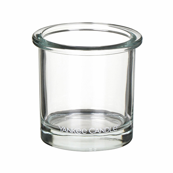 Svícen skleněný Yankee Candle, Čiré sklo, výška 7 cm