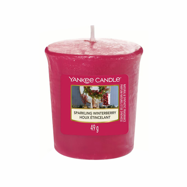Svíčka Yankee Candle, Jiskrné zimní bobule, 49 g