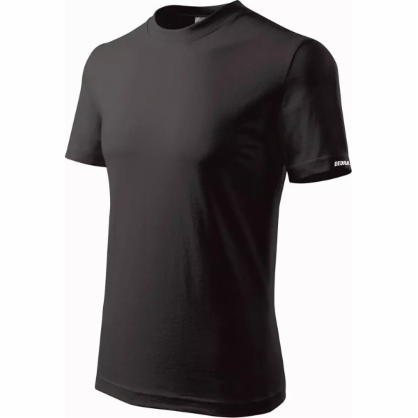 Pánské tričko Dedra XXL, černé, 100% bavlna