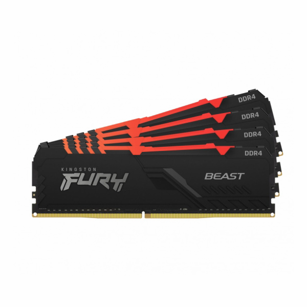 Kingston FURY Beast DDR4 32GB (Kit 4x8GB) 3200MHz DIMM CL16 RGB