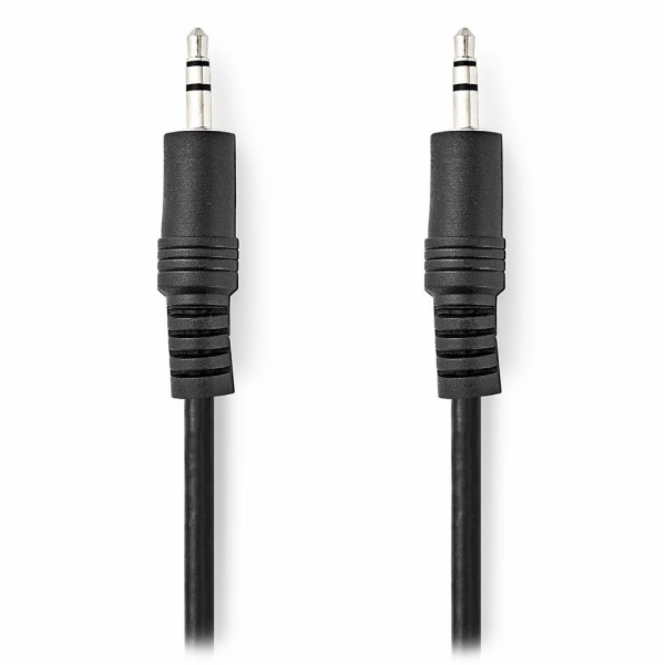 NEDIS stereo audio kabel/ 3,5mm jack zástrčka - 3,5mm jack zástrčka/ černý/ bulk/ 1m