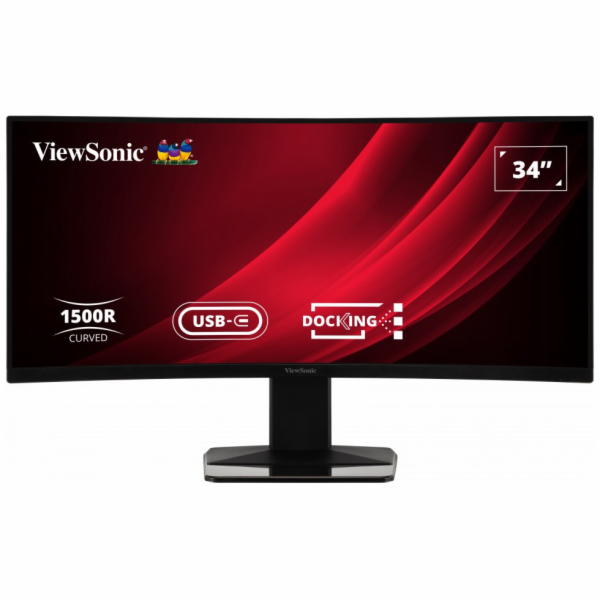 ViewSonic VG3419C / 34" prohnutý/ VA/ 21:9/ 3440x1440/ 3,5ms/ 300cd/m2/ DP/ HDMI/ USB/ RJ45/ Repro