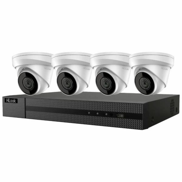 HiLook 4K PoE Turret KIT/ IK-4248TH-MH/P/ 4x kamery IPC-T280H 2.8mm/ 1x NVR-104MH-C/4P/ 2TB HDD