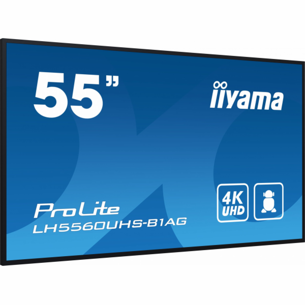 55" iiyama LH5560UHS-B1AG: VA,4K UHD,Andr.11,24/7