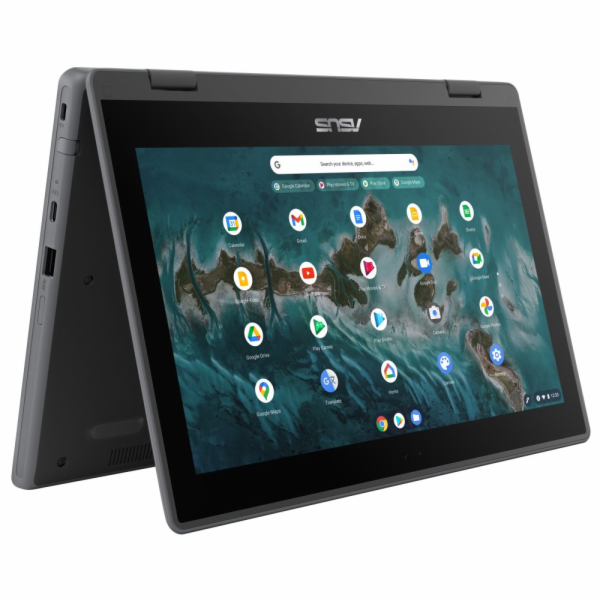 ASUS Chromebook Flip CR1/CR1100FKA/N5100/11,6"/1366x768/T/8GB/64GB eMMC/UHD/Chrome/Gray/2R