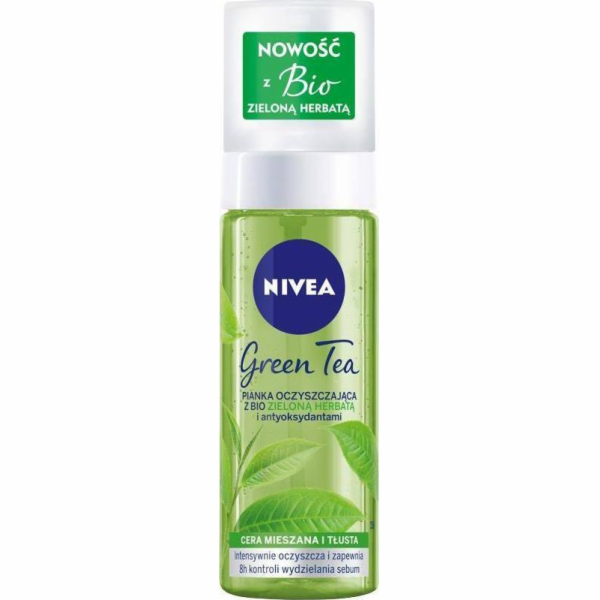 Nivea NIVEA_Green Tea čisticí pěna na obličej pro mastnou a smíšenou pleť 150 ml