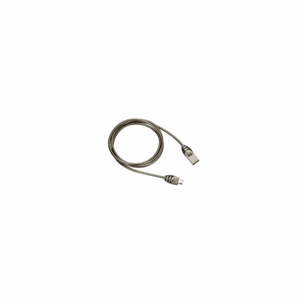 CANYON Nabíjecí kabel USB-C / USB 2.0, 5V/2A, průměr 3,5mm, kovově opletený, 1m, tmavě-šedá