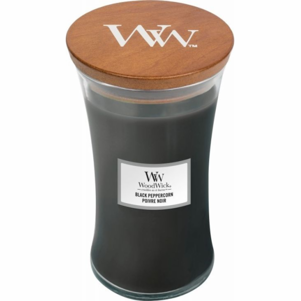 Svíčka oválná váza WoodWick, Černý pepř, 609.5 g