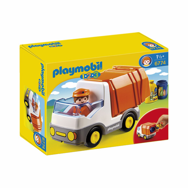 Popelářský vůz Playmobil, 1.2.3