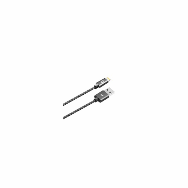 ALIGATOR datový kabel PREMIUM 2A, Lightning, délka 50 cm, černá