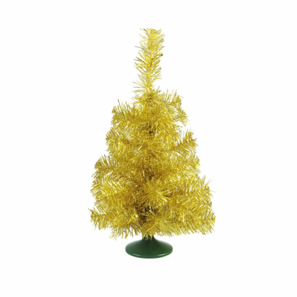Umělý vánoční stromek, stolní jedlička zlatá, 45 cm