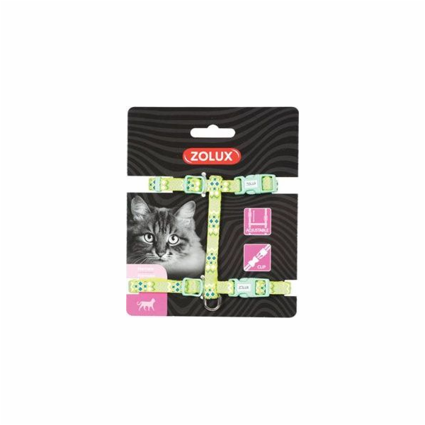 Zolux Postroj pro kočky ETHNIC nylon zelený
