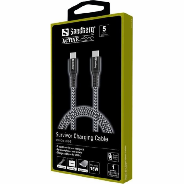 Kabel Sandberg SANDBERG Survivor USB-C-USB-C 1M