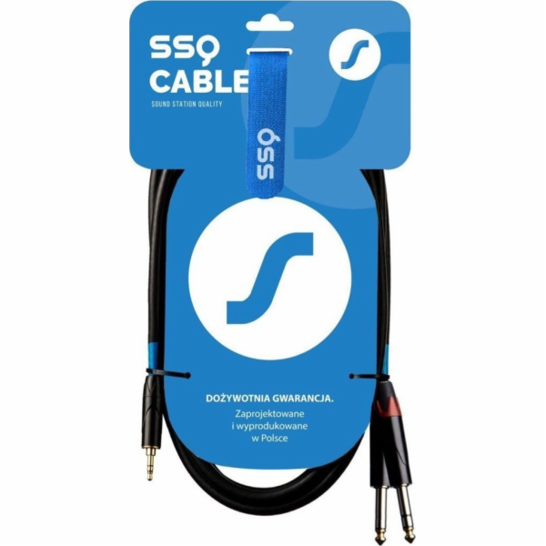 Kabel SSQ SSQ MIJM1 - 3,5 mm stereo jack - 2x 6,3 mm mono jack