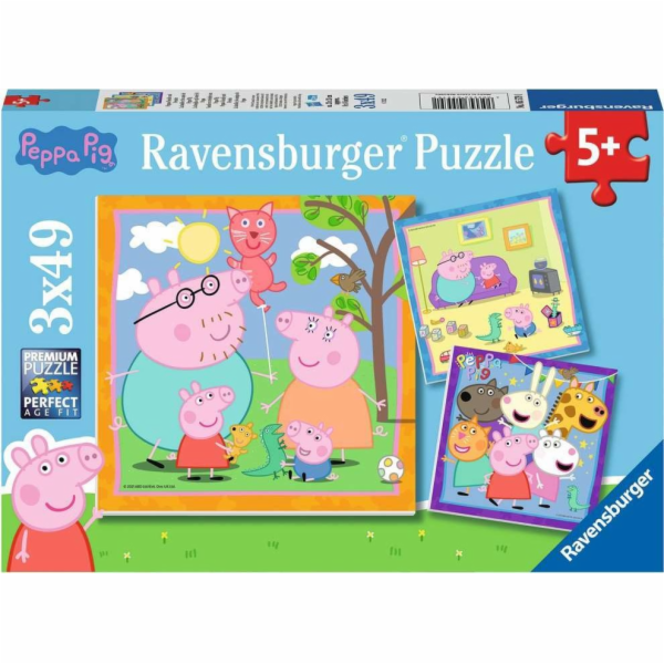 Dětské puzzle Peppova rodina a přátelé