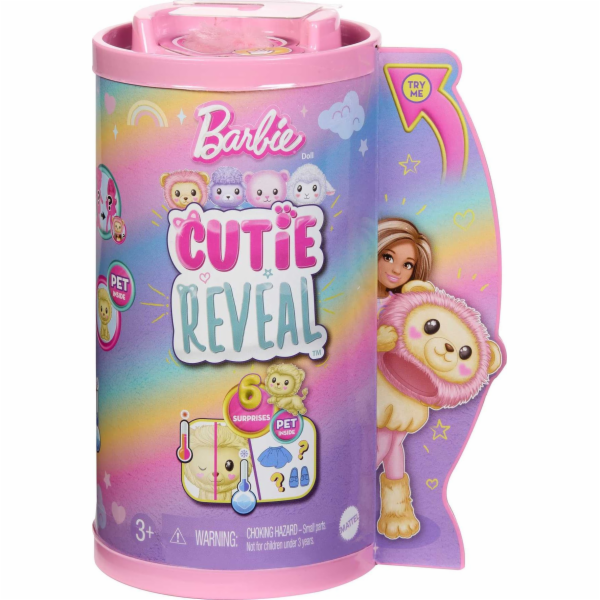Barbie Cutie Reveal Chelsea Cuddly Soft Series - Lví panenka