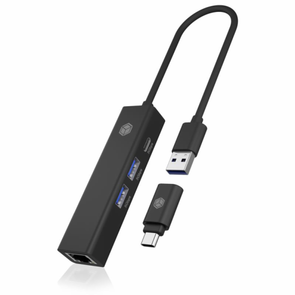 Hub IB-HUB1439-LAN 4v1 HUB, 1x USB-C, 2xUSB-A, 1x LAN