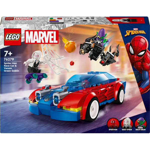 LEGO 76279 Marvel Super Heroes Závodní auto Spider-Man & Venom Green Goblin Stavebnice