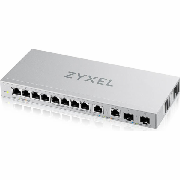 ZyXEL Switch 12portový gigabitový neřízený přepínač s 8porty 1G + 2porty 2,5G + 2porty SFP+ XGS1010-12-ZZ0102F