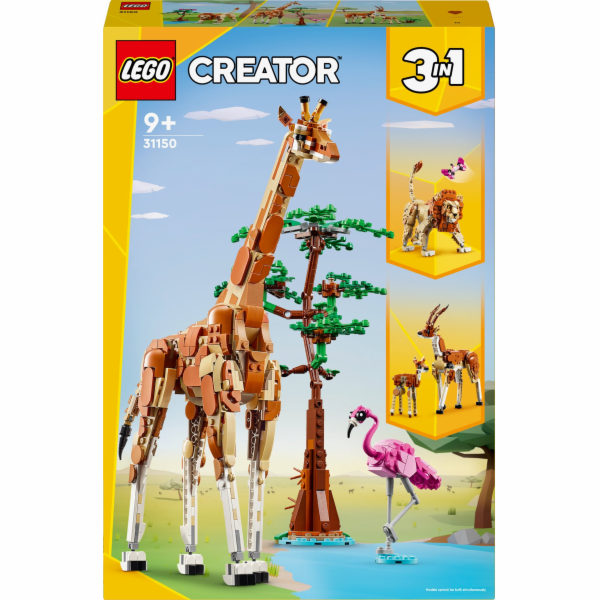 Stavebnice LEGO 31150 Creator 3 v 1 se zvířecím safari