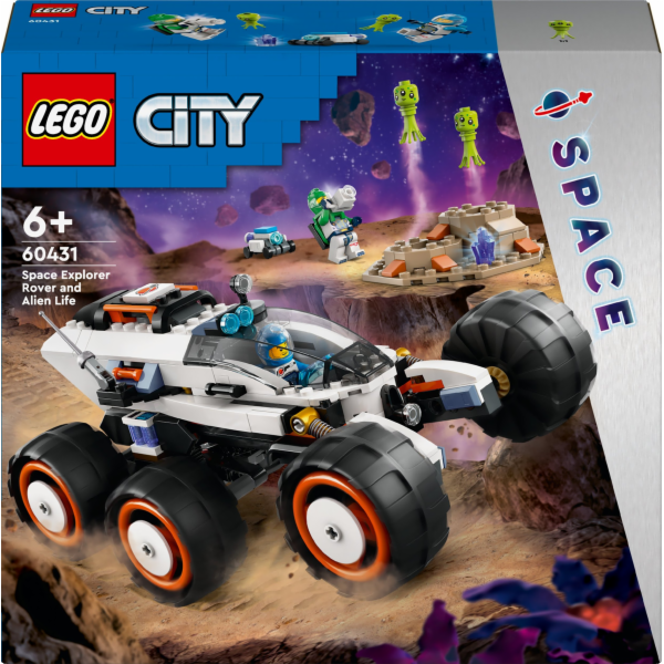 LEGO 60431 City Space Rover se stavebnicí mimozemšťanů