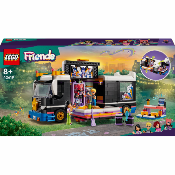 Stavebnice LEGO 42619 Friends Pop Star Tour Bus