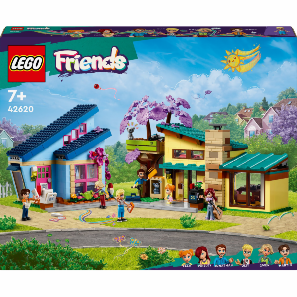 LEGO 42620 Friends Rodinný dům Ollyho a Paisleyho, stavebnice