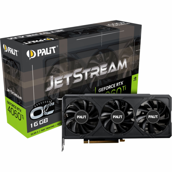 Grafická karta Palit GeForce RTX 4060 Ti JetStream OC 16GB GDDR6 (NE6406TU19T1-1061J)