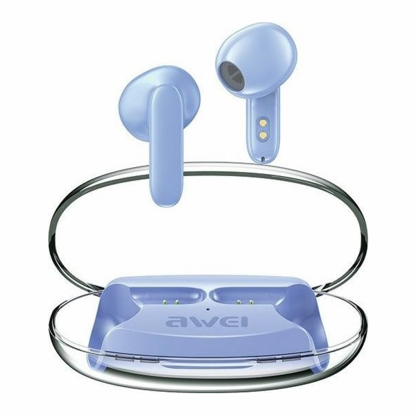 Bluetooth 5.3 T85 ENC TWS sluchátka Modrá