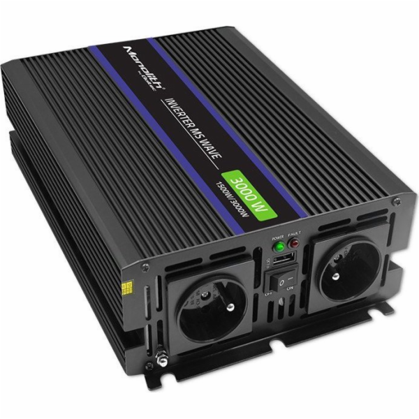 Monolith 3000 MS Wave měnič napětí | 12V až 230V | 1500/3000W | USB