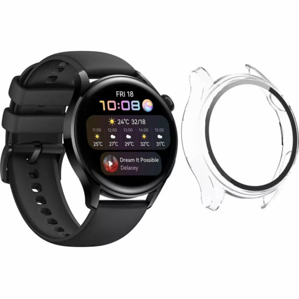 Pouzdro Strado Case 2-v-1 se sklem pro Huawei Watch GT 2 PRO (Colorless) univerzální