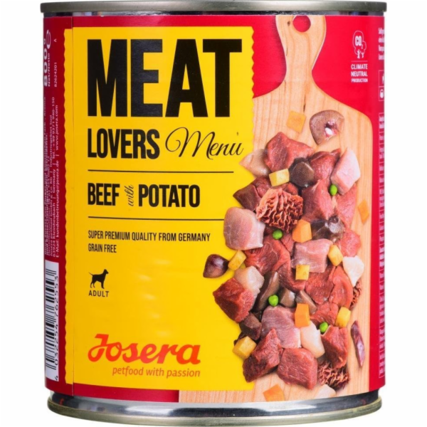 Josera Josera Meatlovers Menu Mokré krmivo pro psy hovězí s bramborem 400g