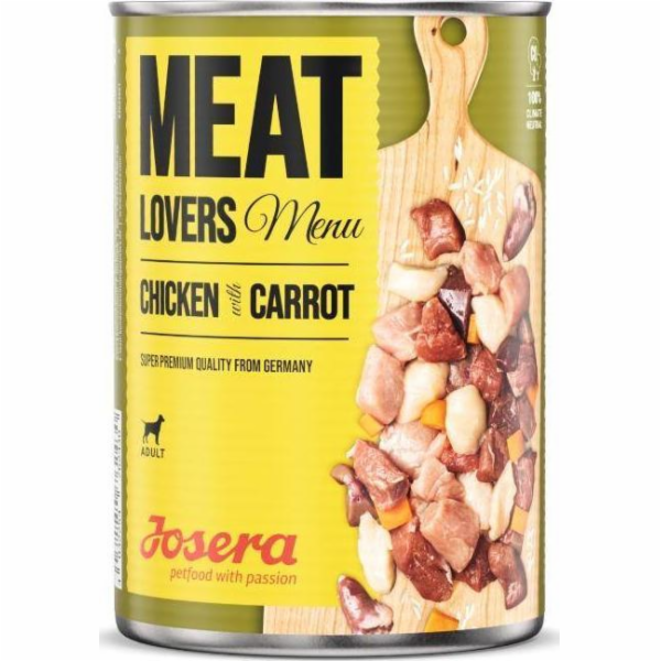 Josera Josera Meatlovers Menu Kuřecí maso s mrkví mokré krmivo pro psy 400g