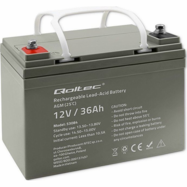 Baterie AGM | 12V | 36Ah | max. 540A