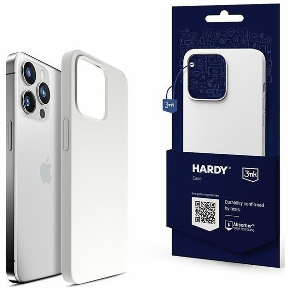 3mk ochranný kryt Hardy Silicone MagCase pro Apple iPhone 13 Pro, bílá