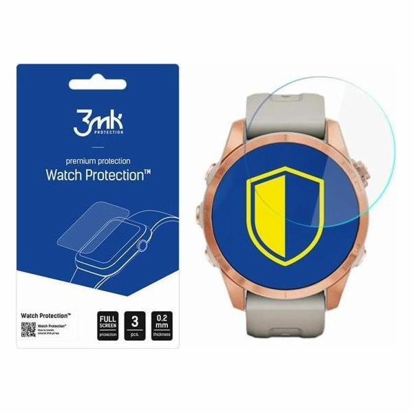 3mk hybridní sklo Watch pro Garmin Fenix 7S (3ks)
