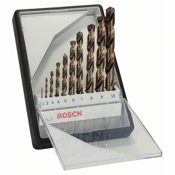 Bosch HSS-Co Robust Line Metallbohrer-Satz, 10-teilig