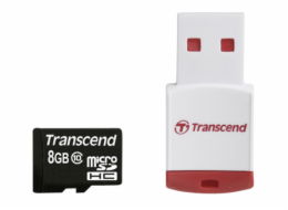 Transcend MicroSDHC 8GB + Adaptér / 600x Class 10 UHS-I MLC
