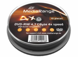 DVD-RW MediaRange 4.7GB  4x SPINDL (10pack)