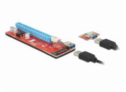 DeLOCK Riser Card PCI x1 > x16 USB Kabel
