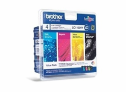 BROTHER LC-1100 Ink BK/C/M/Y HY  Pack pre MFC-6490CW/DCP-6690CW