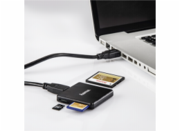 Hama USB-3.0-multictecka karet SD MicroSD CF cerna