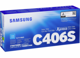 HP - Samsung CLT-C406S Cyan Toner Cartridg (1,000 pages)