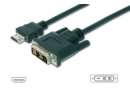 DIGITUS HDMI adaptérový kabel Typ A-DVI(18+1) 2m