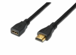Digitus Assmann AK-330201-020-S ASSMANN HDMI High Speed extension cable type A M F 2.0m w Ethernet Ultra HD 24p gold bl